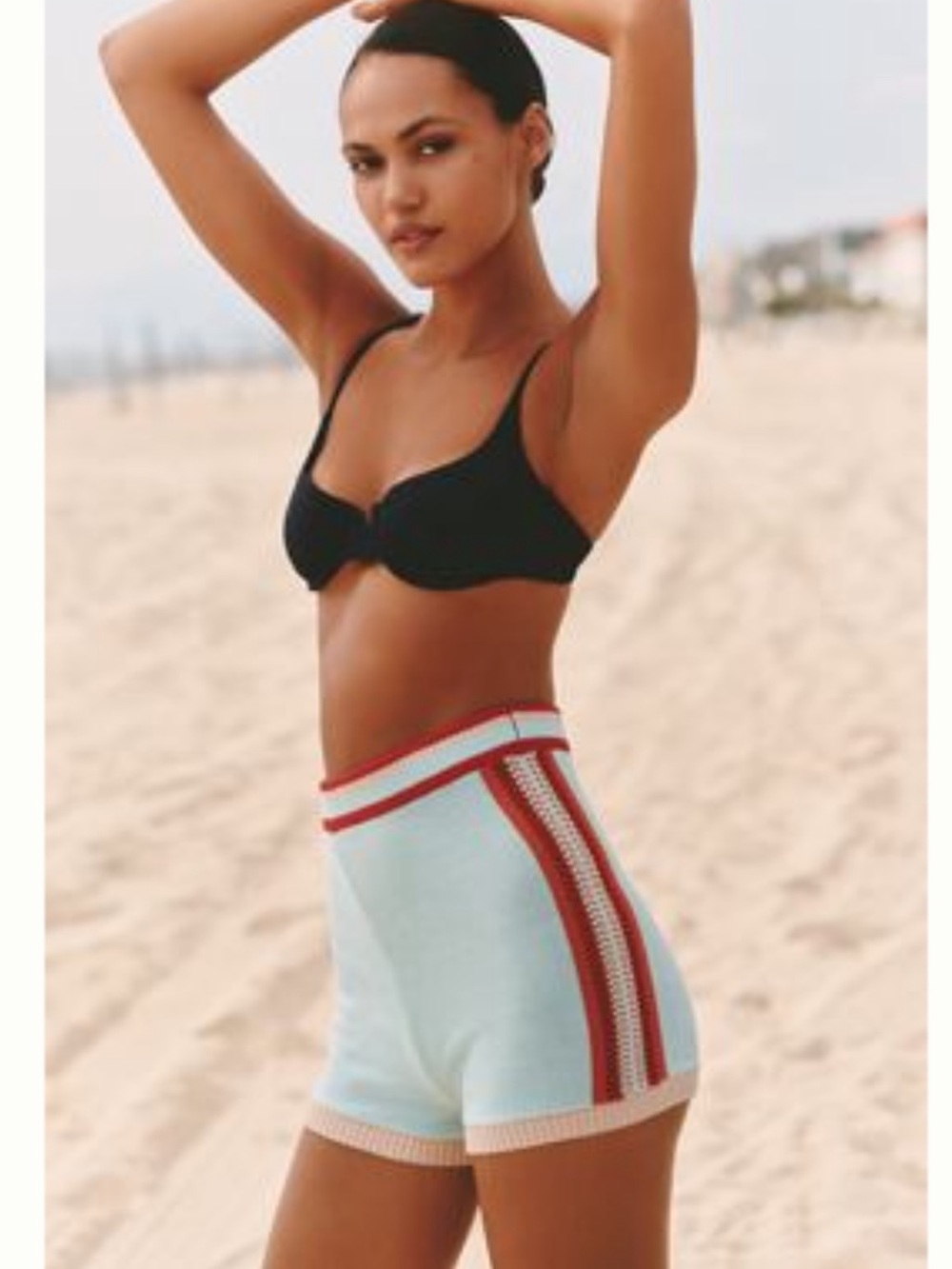 Celandine Knit Colorblock Shorts size L NWT